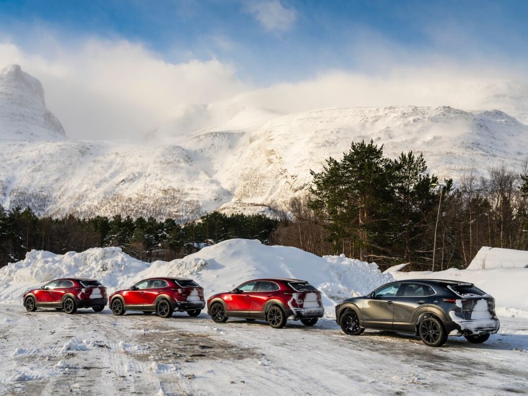 12 Mazdas complete epic 1,300-mile Arctic road-trip on sustainable biofuel