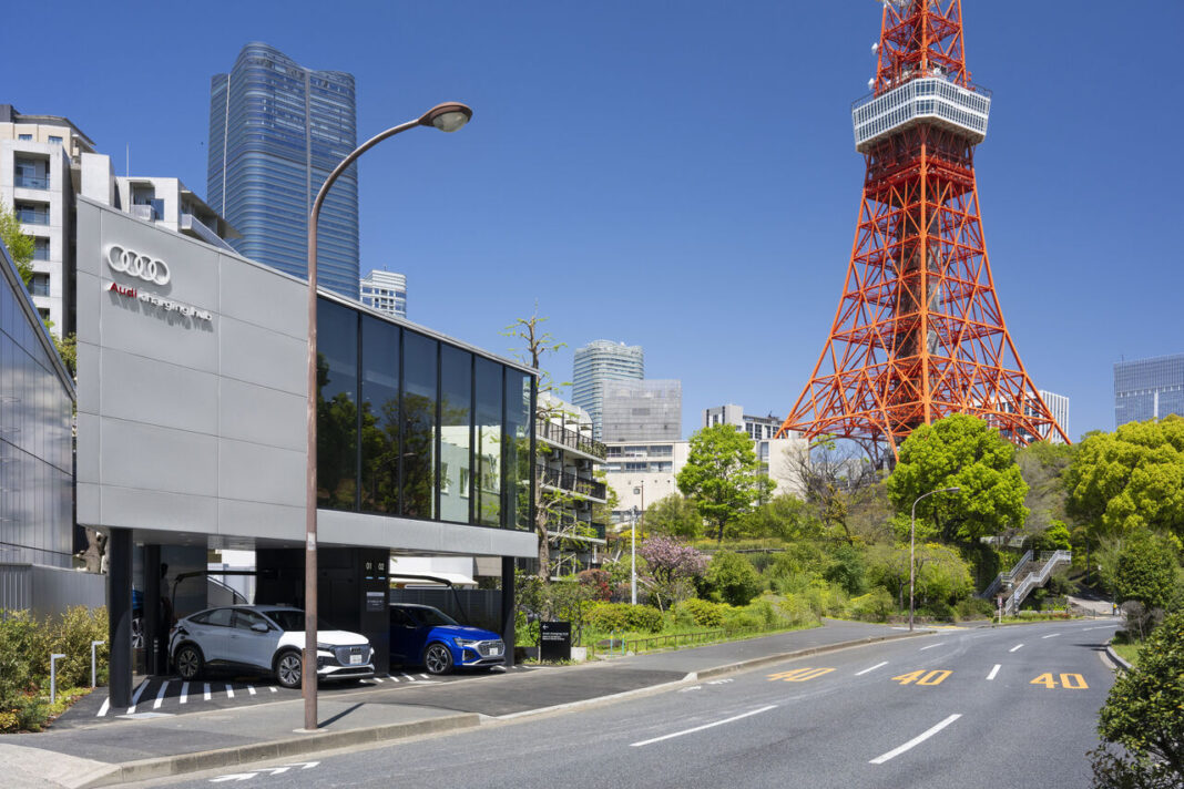Audi charging hub Shibakōen – zweiter Ladehub in Tokio