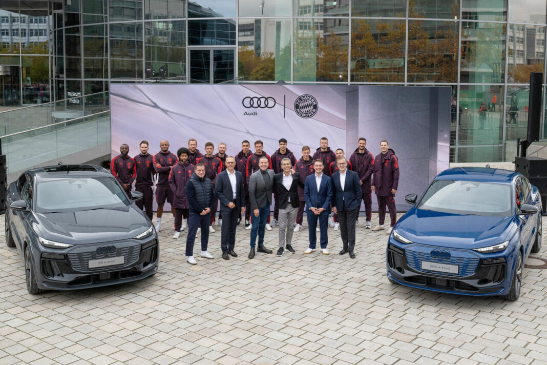 Audi delivers company cars to FC Bayern and adds the club’s app to its digital ecosystem
