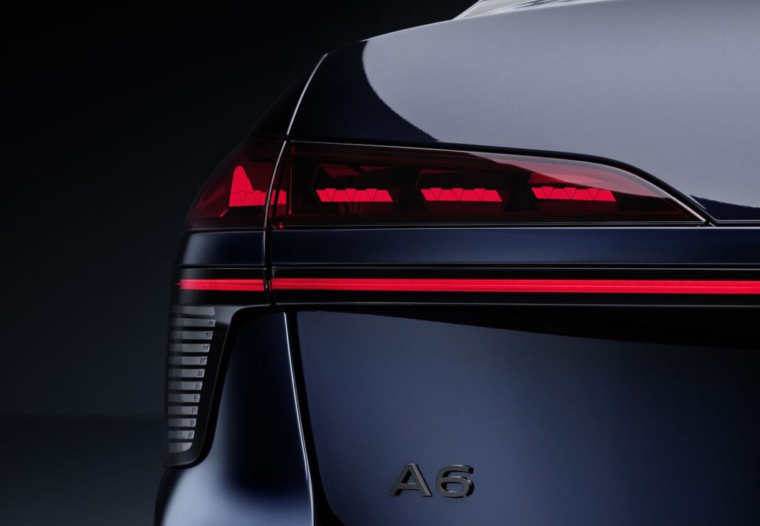 Audi teilt erste Detailaufnahme der neuen A6 Limousine