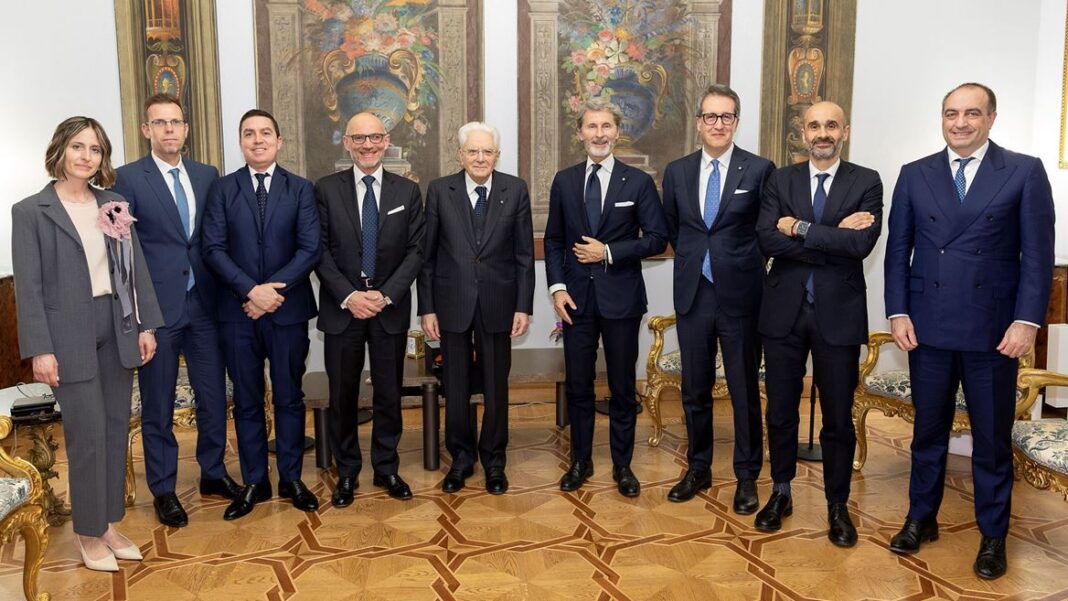 Automobili Lamborghini received by the President of the Italian Republic, Sergio Mattarella