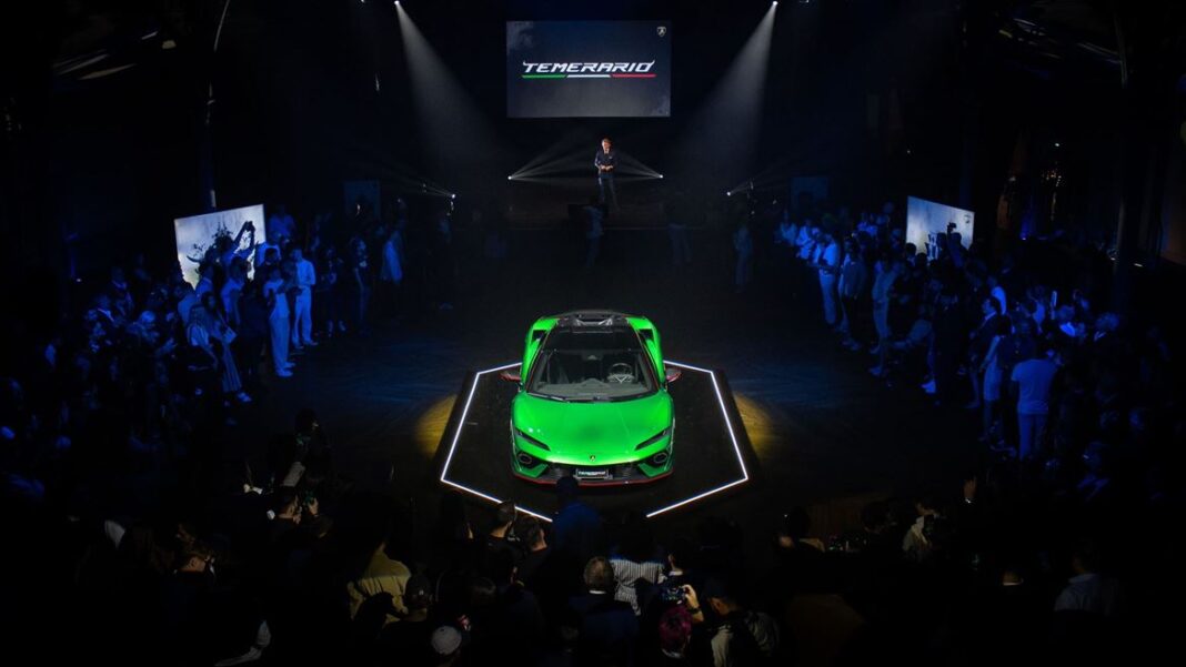 Bonjour to Lamborghini Temerario: the new HPEV (High-Performance Electrified Vehicle) super sports car unveiled in France