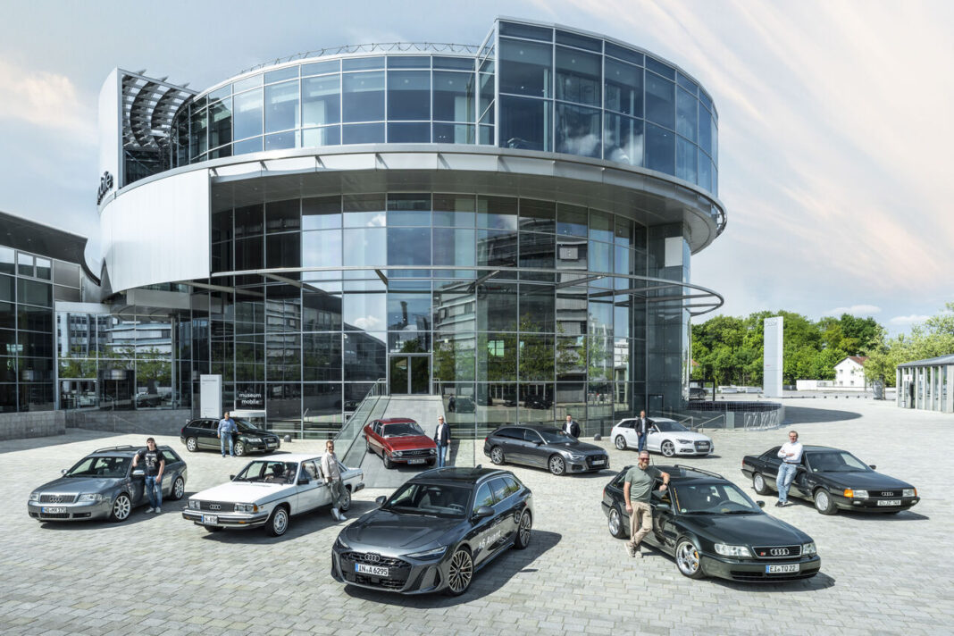 Erfolg über neun Generationen: der neue Audi A6 trifft seine Vorfahren