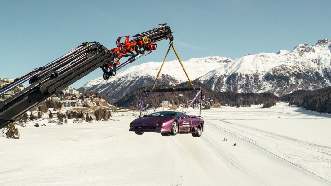 Fine settimana sulla neve per celebrare i 10 anni del Lamborghini Polo Storico