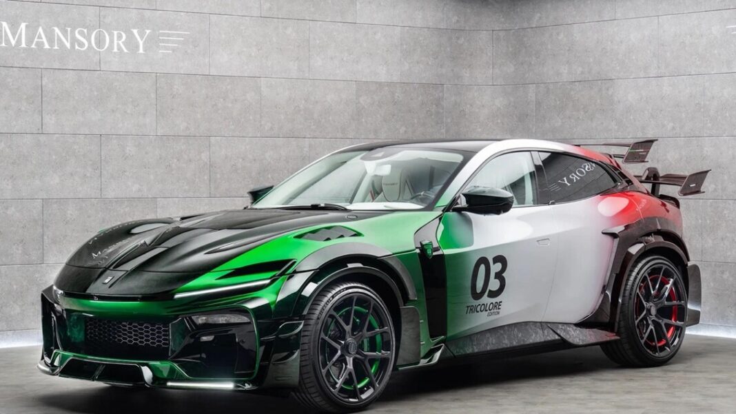 Mansory Pugnator Tricolore, nuovo tuning Ferrari Purosangue