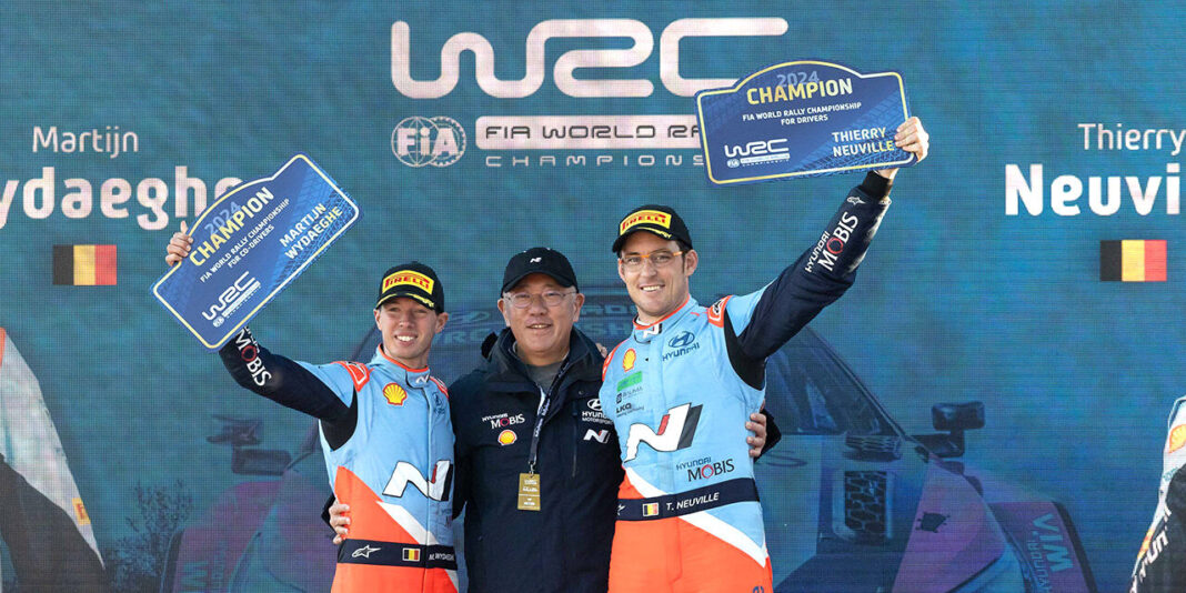 Thierry Neuville and Martijn Wydaeghe seal FIA WRC titles in thrilling finale