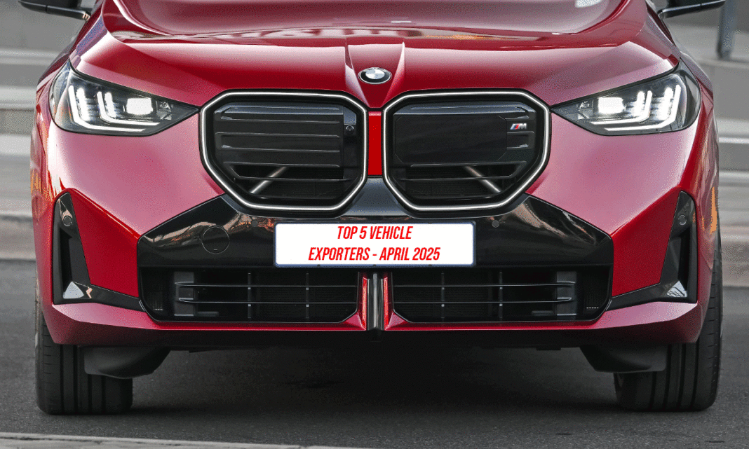 Top 5 Vehicle Exporters – April 2025
