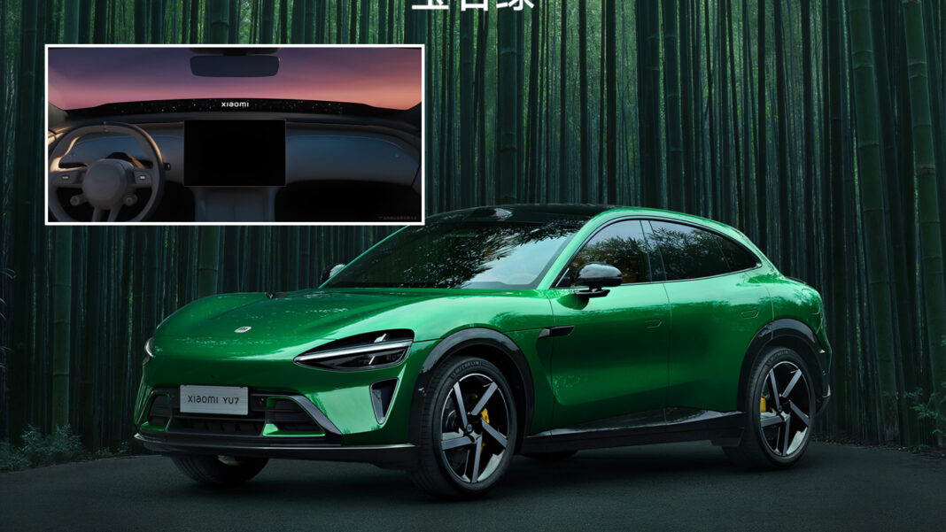 Xiaomi YU7 electric SUV interior breaks cover in China with HyperVision head-up display